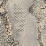 Stand voetafdruk barefoot